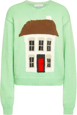 J.W.Anderson Suéter con motivo de casa en intarsia