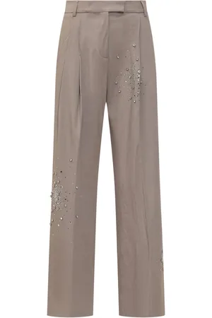 Des Phemmes Pantalones con detalles de cristal