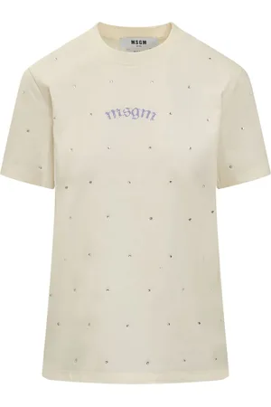 Msgm Playera con logo estampado
