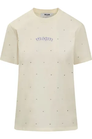 Msgm Playera con logo estampado
