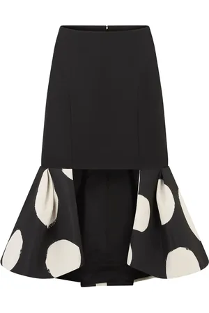 Nina Ricci Falda midi con doble volante