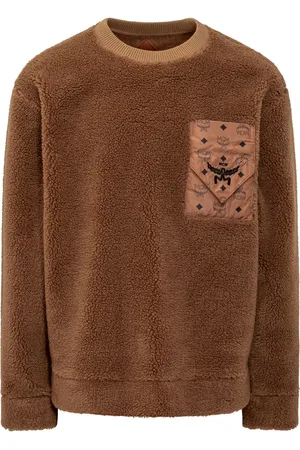 MCM Sudadera texturizada con monograma en el bolsillo