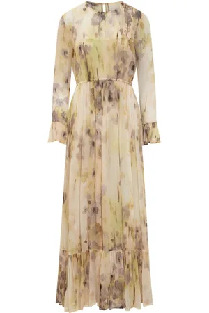 Jucca Vestido largo con estampado abstracto