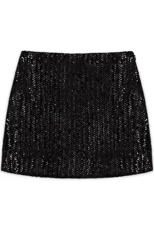ANINE BING Falda corta Tierra