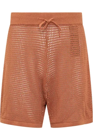 Nanushka Shorts de tejido abierto
