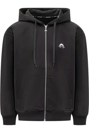 Marine Serre Hoodie con logo estampado