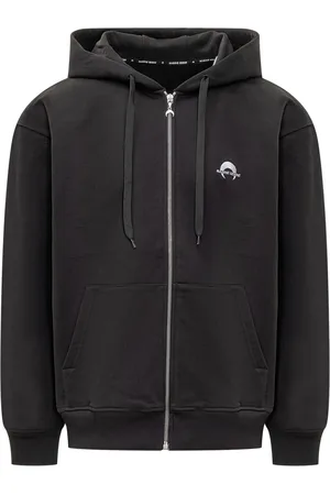 Marine Serre Hoodie con logo estampado