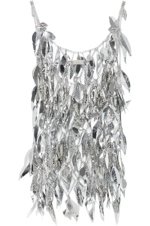 Paco rabanne Top con cuello redondo