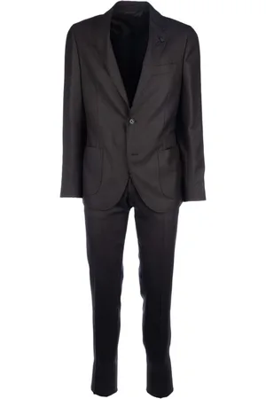 LARDINI Traje con motivo de cuadros