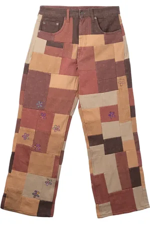 Glass Cypress Jeans militares con diseño patchwork
