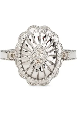 DE JAEGHER Sterling silver Cow Boy Dream diamond ring
