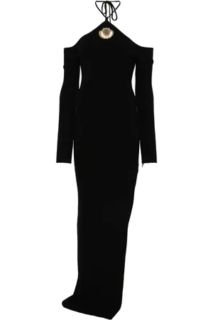 GIUSEPPE DI MORABITO Vestido largo con imperdible