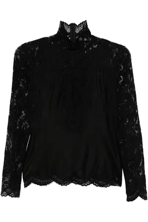 Paco rabanne Blusa manga larga con encaje