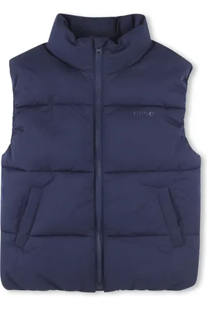 HUGO BOSS Chaleco capitonado con logo estampado
