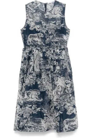 Dior Vestido midi Toile de Jouy