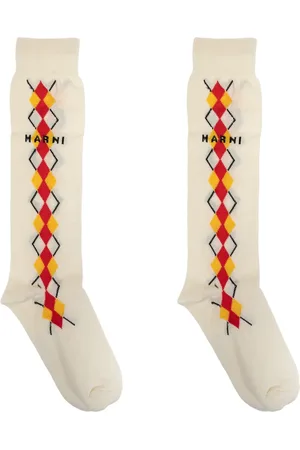 Marni Calcetines tejidos con logo en intarsia