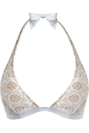 Vilebrequin Top de bikini con bordado inglés