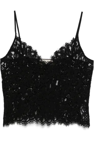 BLUMARINE Camiseta con encaje floral
