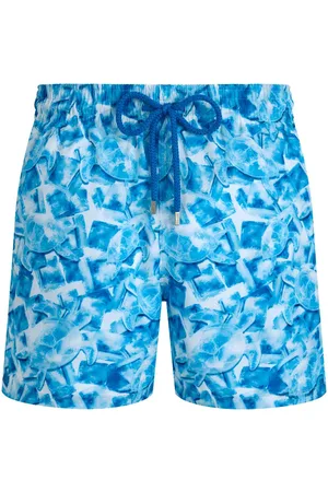 Vilebrequin Shorts de playa con estampado Iced Turtles