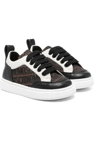 Moschino Tenis con logo en jacquard