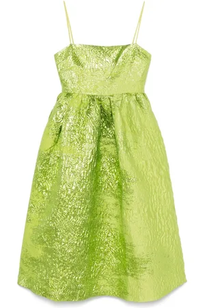 STINE GOYA Vestido midi con diseño fruncido