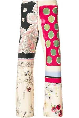 Jean Paul Gaultier Multi-printed cropped trousers