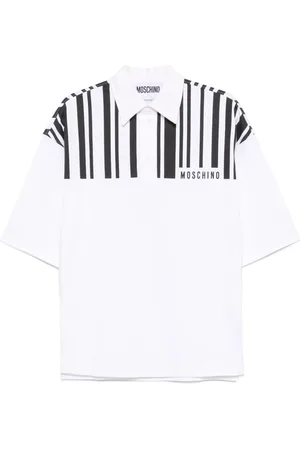 Moschino Playera tipo polo con rayas estampadas