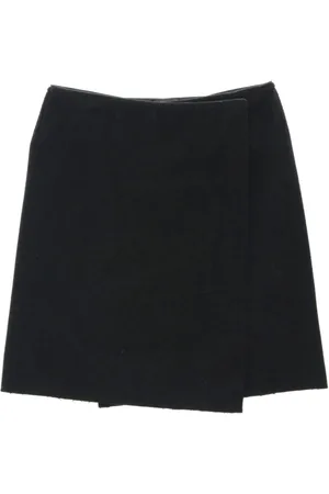 Prada Falda corta con diseño cruzado 2000