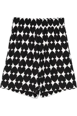 Moschino Shorts con corazones estampados