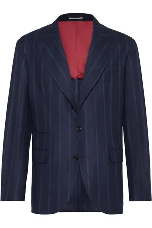 Brunello Cucinelli Blazer con motivo de rayas