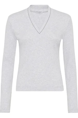 Brunello Cucinelli Top tejido de canalé