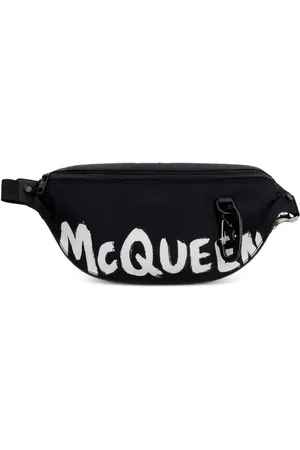 Alexander McQueen Cangurera con logo estampado