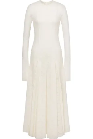 Serafini Vestido semitransparente en jacquard