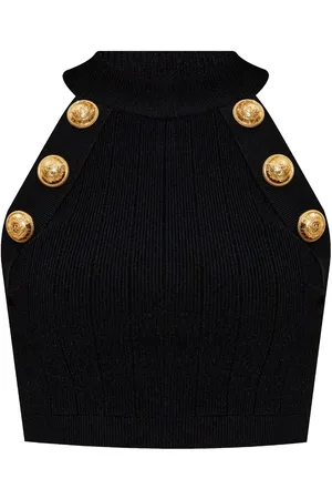 Balmain Top con detalle de botones