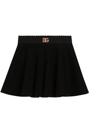 Dolce & Gabbana Falda con logo bordado