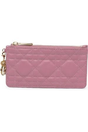 Dior Tarjetero Small Lambskin Cannage Lady Dior Zip 2022