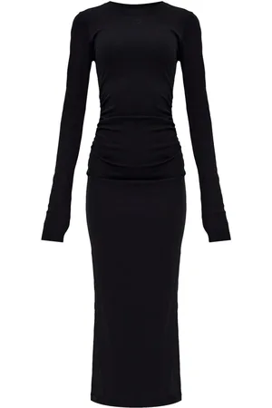 Ganni Vestido con parche del logo