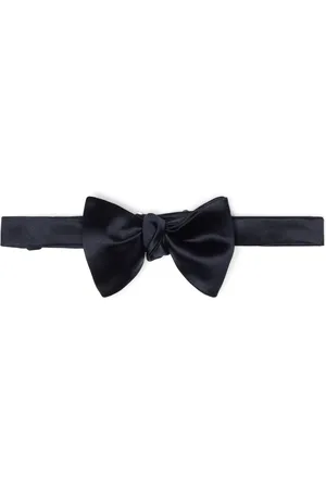 Brunello Cucinelli Corbata de moño con parche del logo