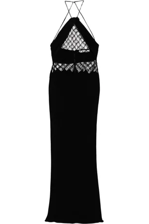 CHRISTOPHER ESBER Vestido estilo columna con volantes
