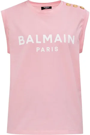 Balmain Camiseta con logo estampado