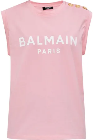 Balmain Camiseta con logo estampado