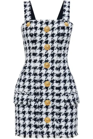Balmain Vestido corto de tweed