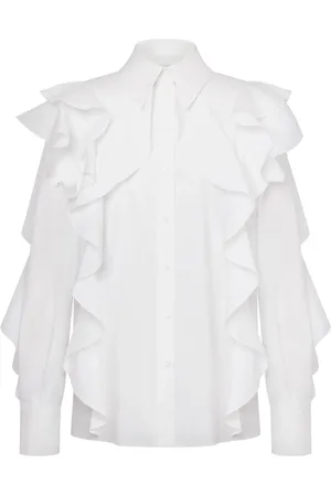 Alberta Ferretti Camisa con volantes