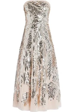 Needle & Thread Vestido con plumas