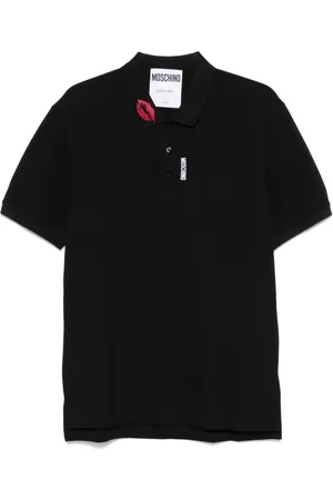 Moschino Playera tipo polo con beso estampado