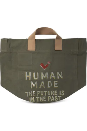 HUMAN MADE Tote con eslogan estampado