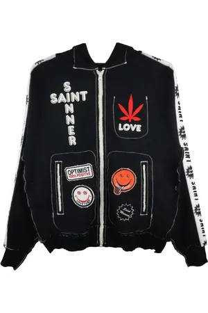 SAINT MXXXXXX Hoodie con logo estampado de x A LOVE MOVEMENT
