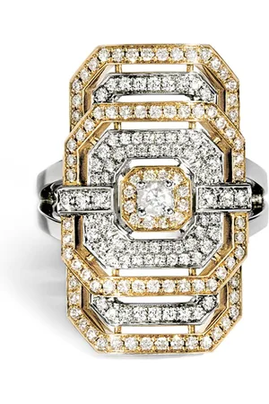 Statement Anillo My Way en oro rosa de 18kt y plata de ley con diamantes