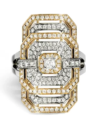 Statement Anillo My Way en oro rosa de 18kt y plata de ley con diamantes