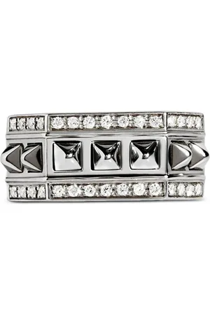 Statement Anillo Rockaway 1 Peak en plata de ley con diamante